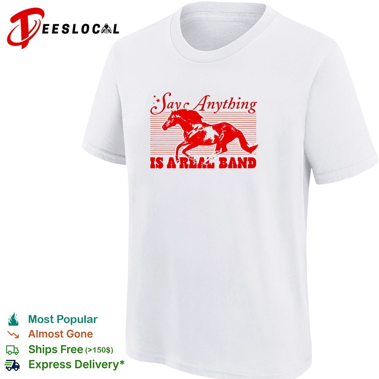 Say Anything is a real band horse vintage shirt