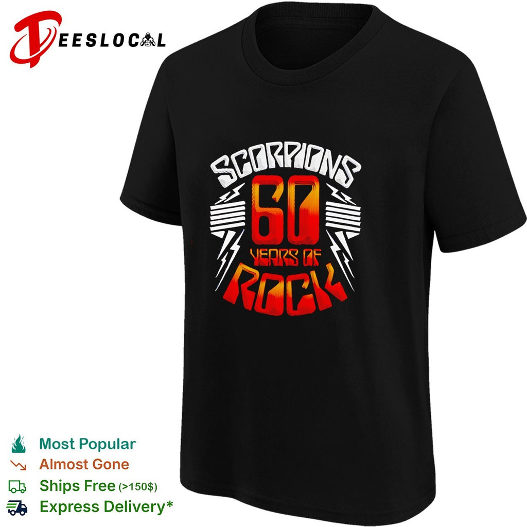 Scorpions 60 Years Of Rock Scorpions Rock Zone Membership shirt