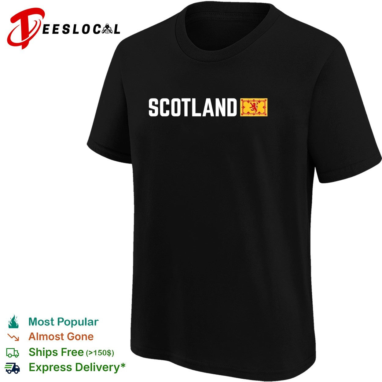 Scotland flag shirt