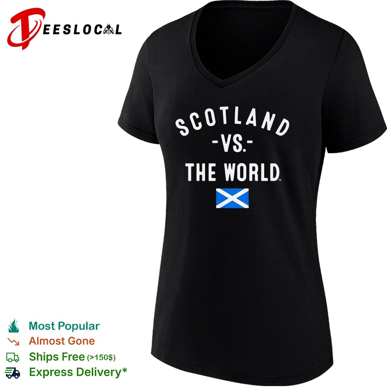 Scotland vs the World Flag Patriotic National Pride Shirt