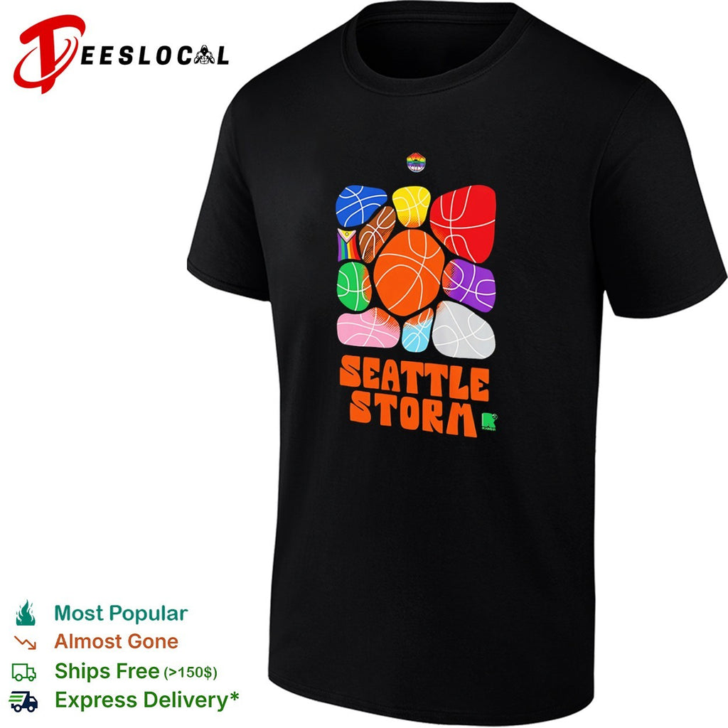Seattle Storm Pride Month Logo Basketballs WNBA Team shirt