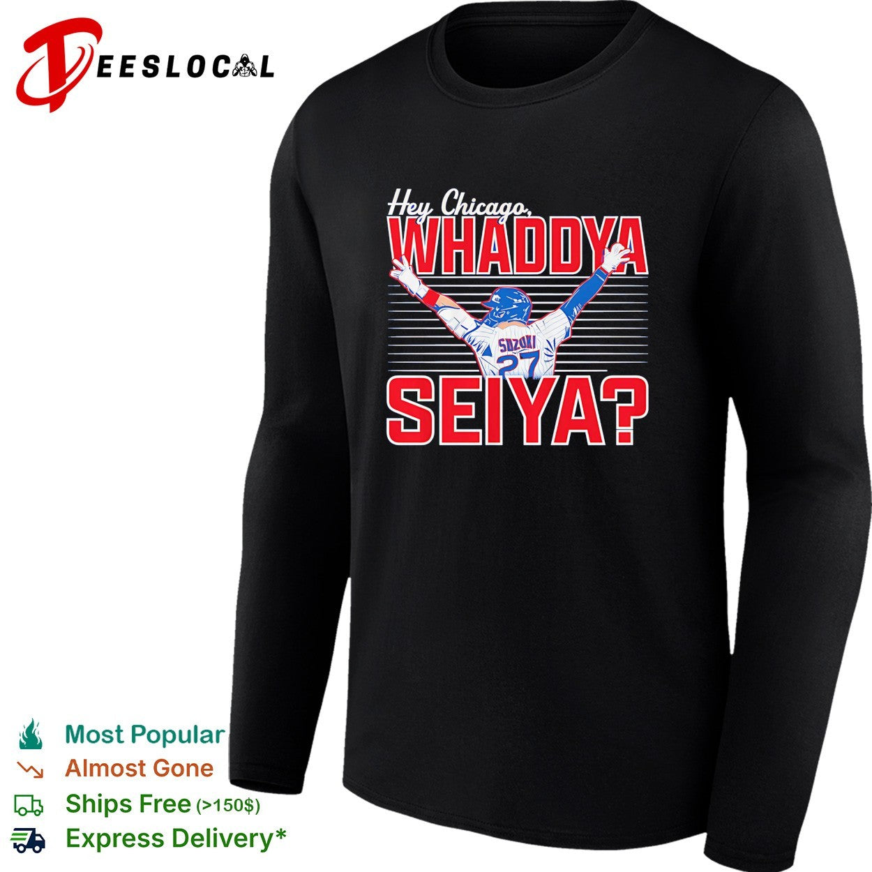 Seiya Suzuki Chicago Cubs Hey Chicago Whaddya Seiya shirt