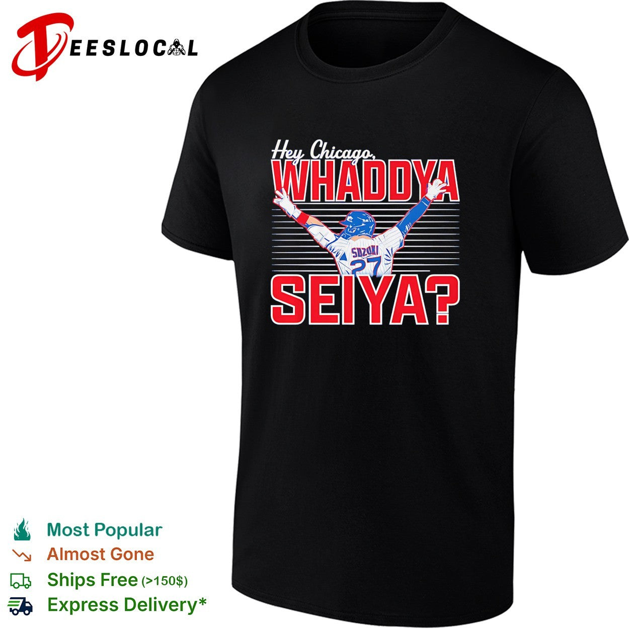 Seiya Suzuki Chicago Cubs Hey Chicago Whaddya Seiya shirt