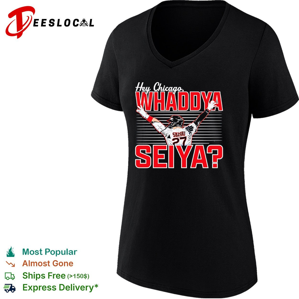 Seiya Suzuki Chicago Cubs hey whaddya player shirt