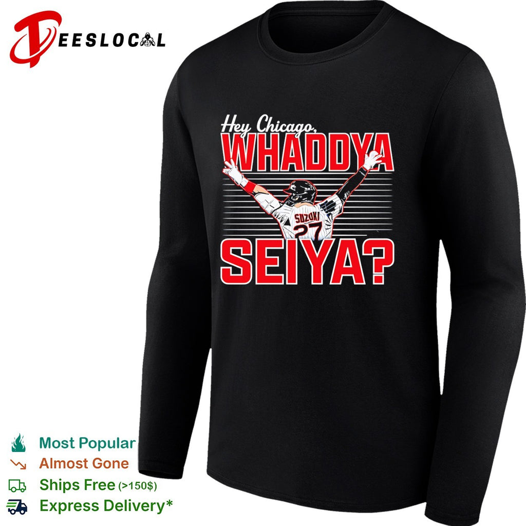 Seiya Suzuki Chicago Cubs hey whaddya player shirt