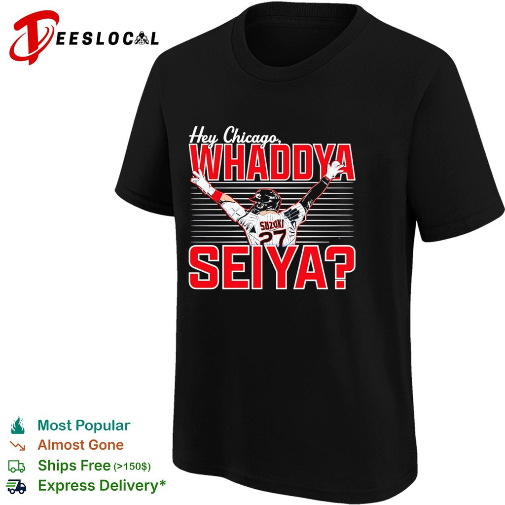 Seiya Suzuki Chicago Cubs hey whaddya player shirt