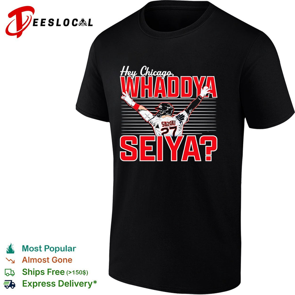 Seiya Suzuki Chicago Cubs hey whaddya player shirt