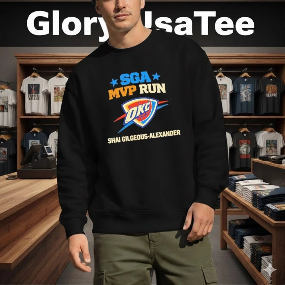Shai Gilgeous Alexander MVP Run SGA Oklahoma City Thunder Shirt