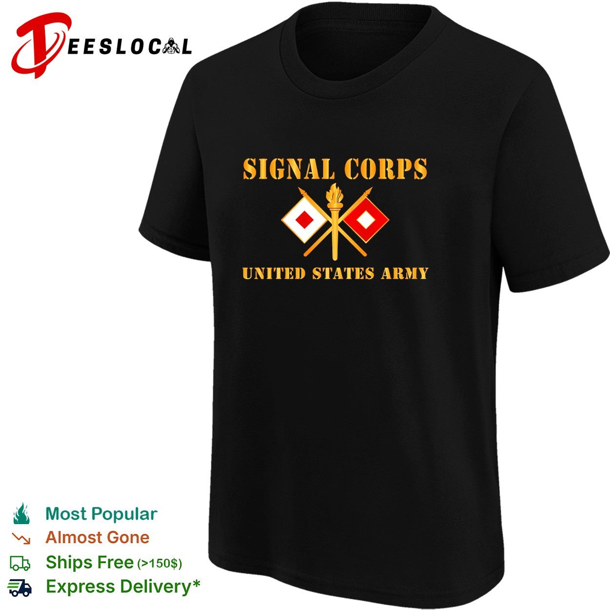 Signal Corps United States Army emblem shirt