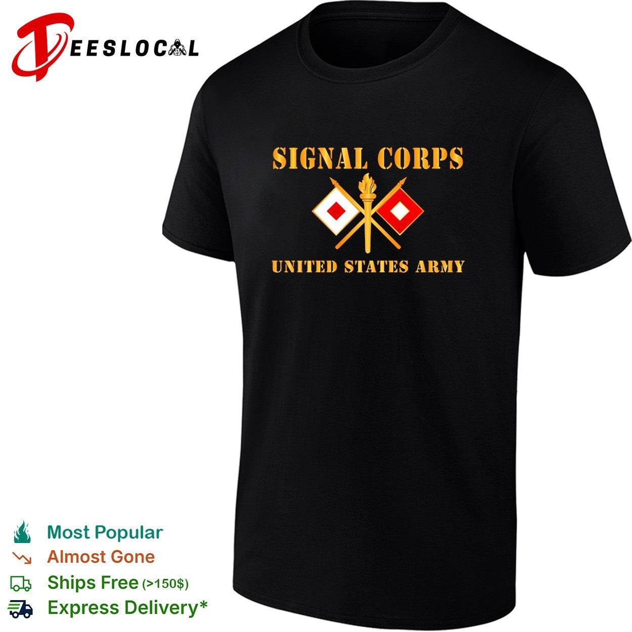 Signal Corps United States Army emblem shirt