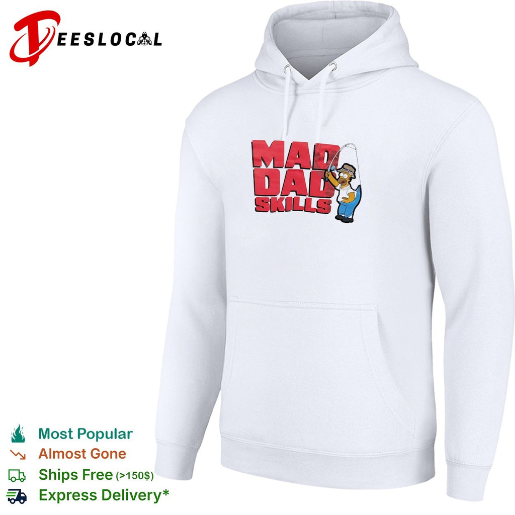 Simps Homer mad dad skills fishing shirt