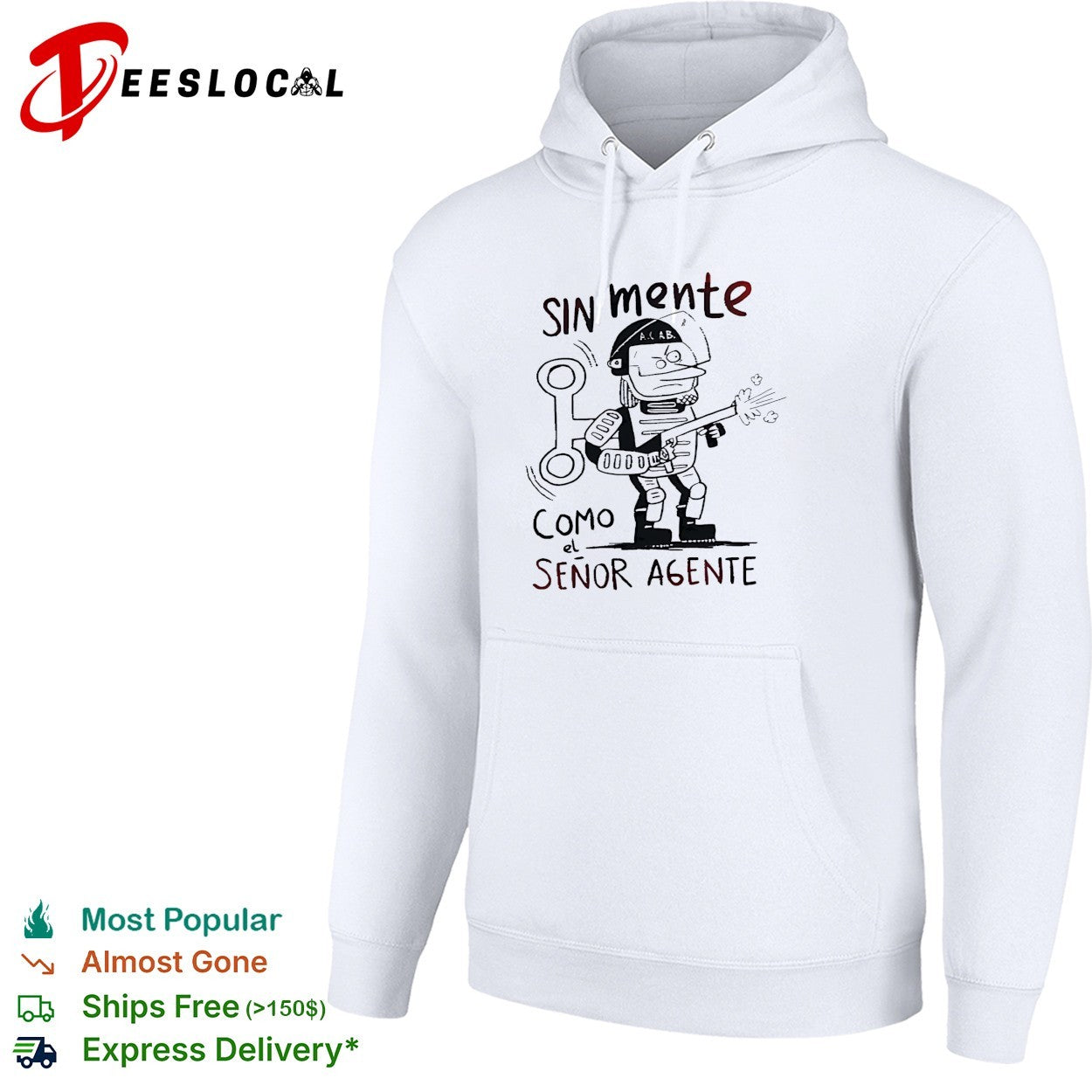 Sin mente como el señor agente riot police soldier shirt