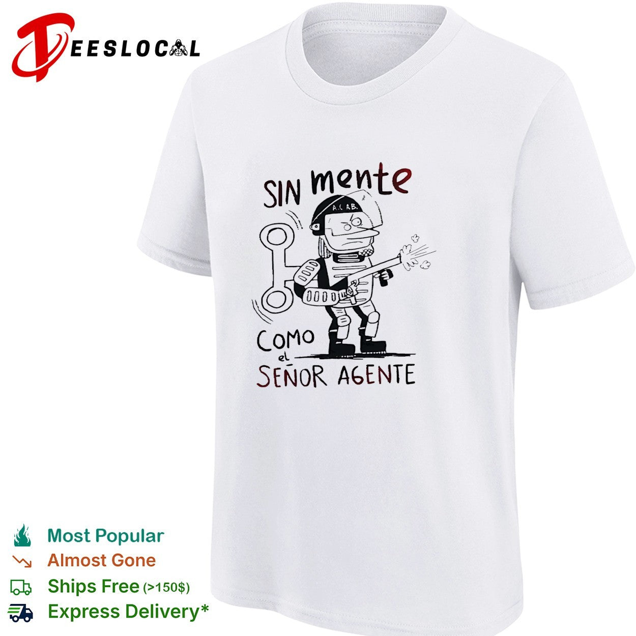 Sin mente como el señor agente riot police soldier shirt