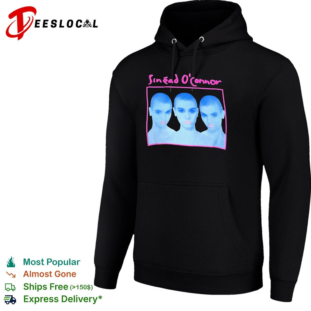 Sinead Oconnor triple portrait iconic musician 90s shirt