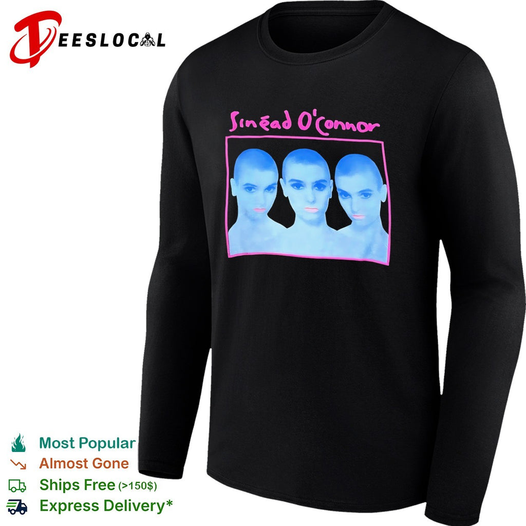 Sinead Oconnor triple portrait iconic musician 90s shirt
