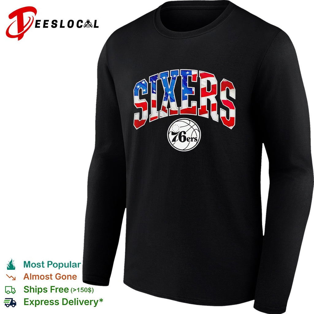 Sixers Philadelphia 76ers NBA American Flag shirt