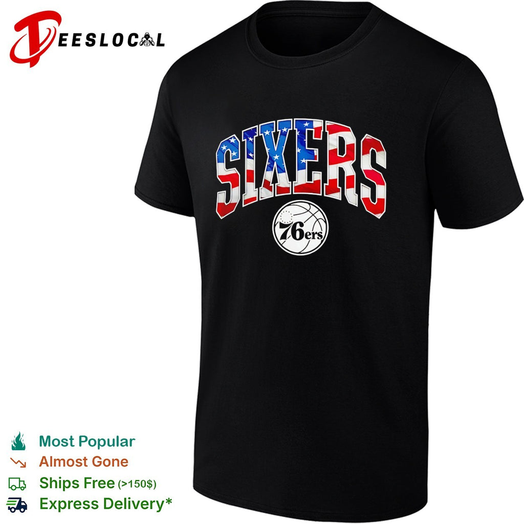 Sixers Philadelphia 76ers NBA American Flag shirt