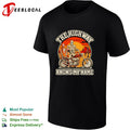Skeleton biker at gas station the highway knows my name shirt