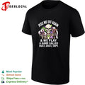 Skeleton piss me off again duct duct tape game shirt