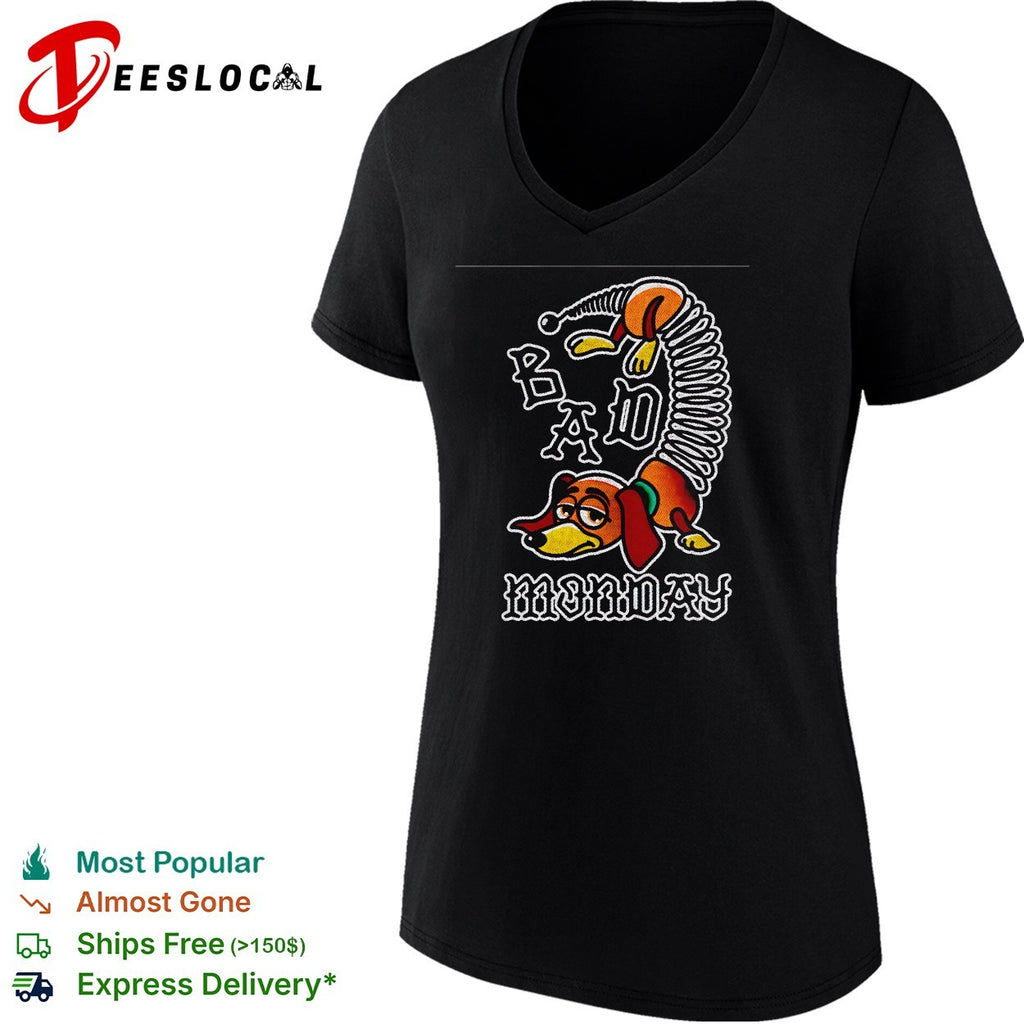 Slinky Dog bad Monday gothic spring coiled shirt