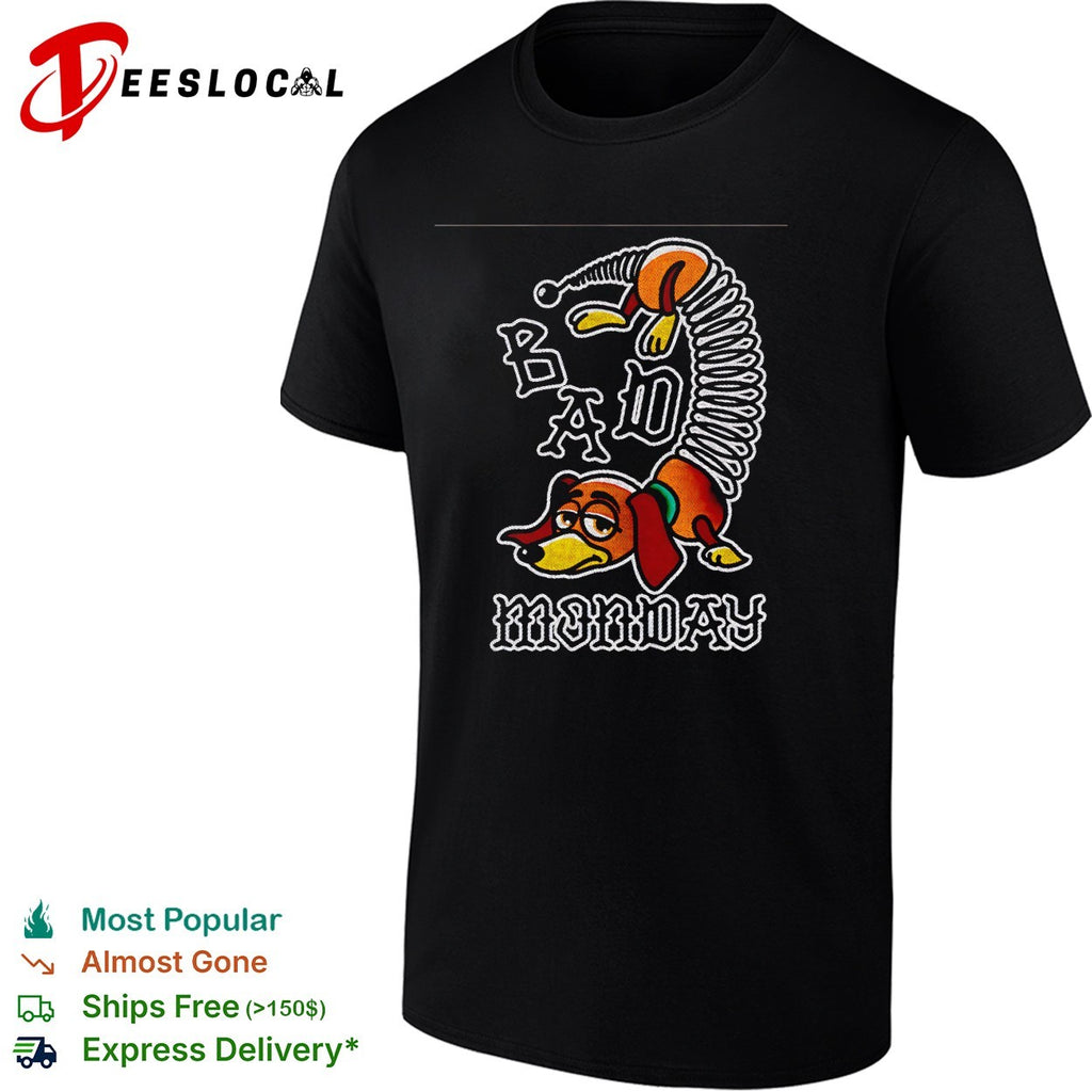Slinky Dog bad Monday gothic spring coiled shirt