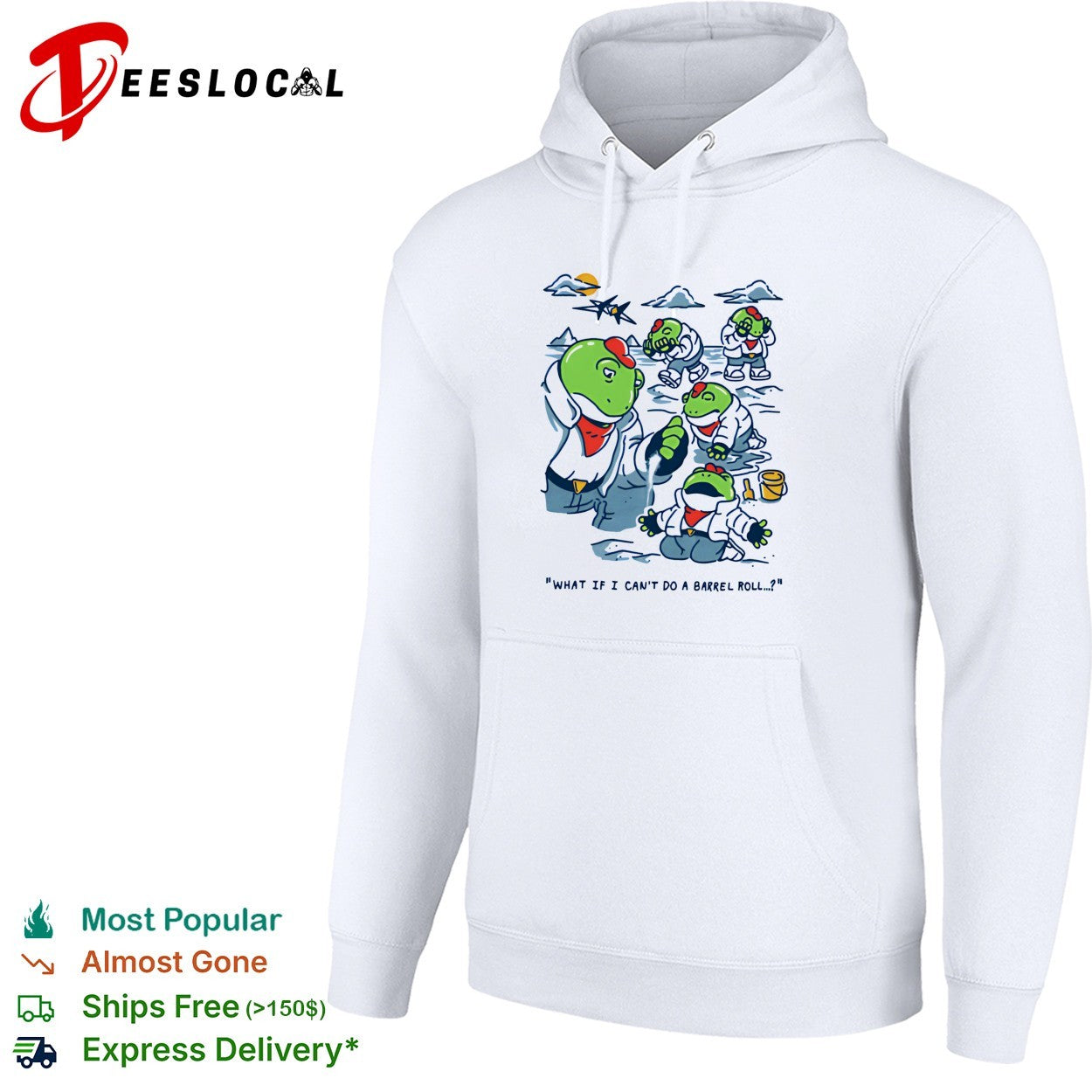 Slippy Toad from Star Fox what if I can’t do a barrel roll shirt