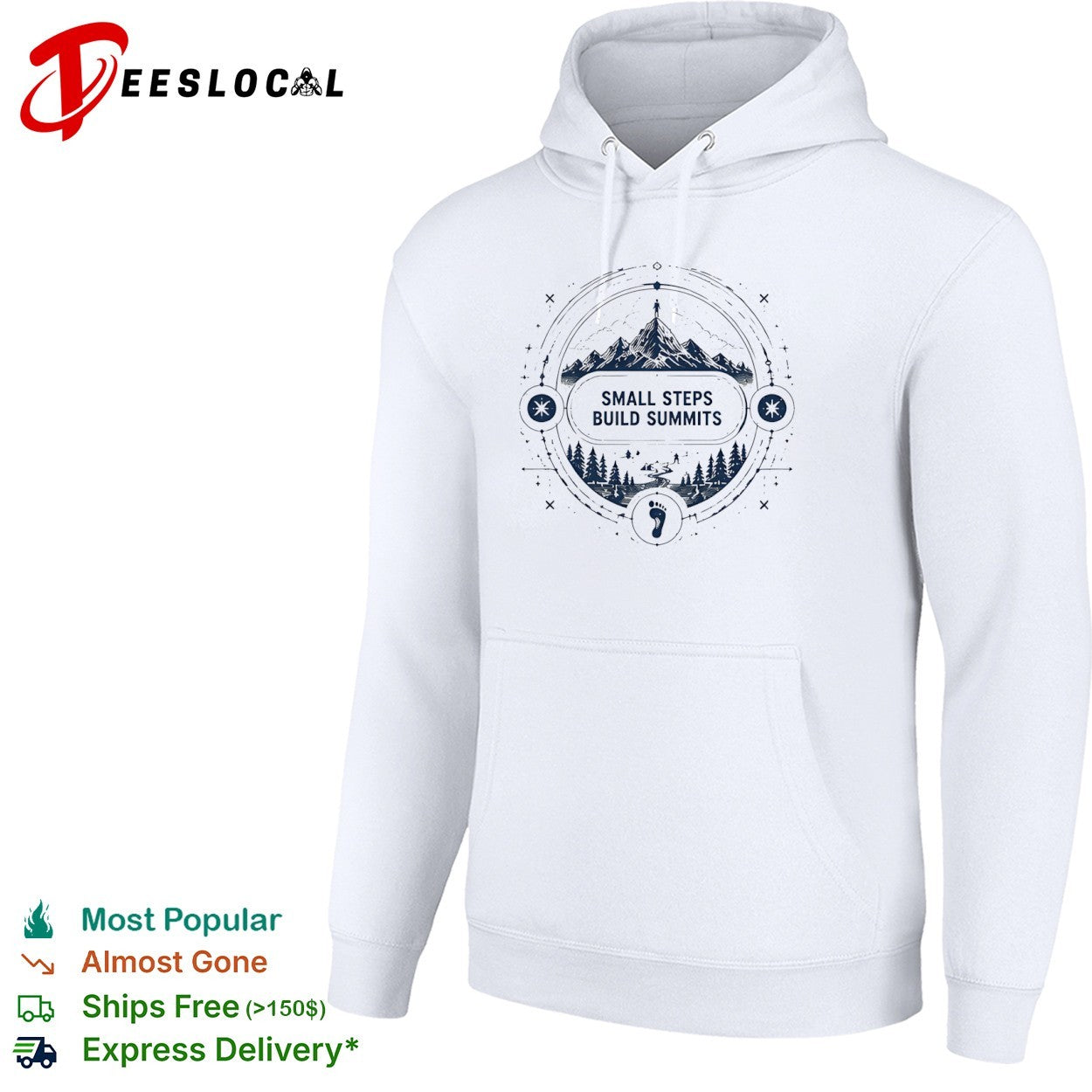 Small Steps Build Summits Mountain Nature Hiking shirt