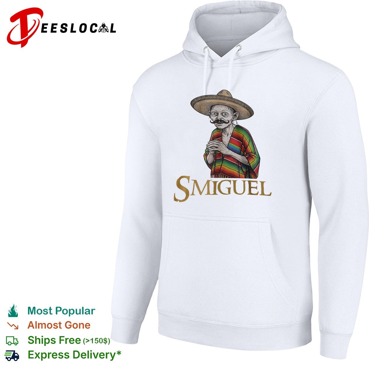 Smiguel Gollum sombrero poncho shirt