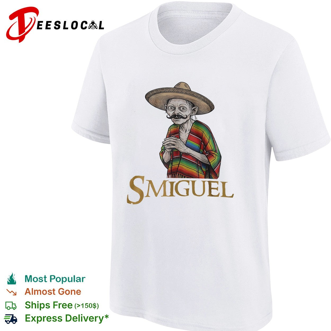 Smiguel Gollum sombrero poncho shirt