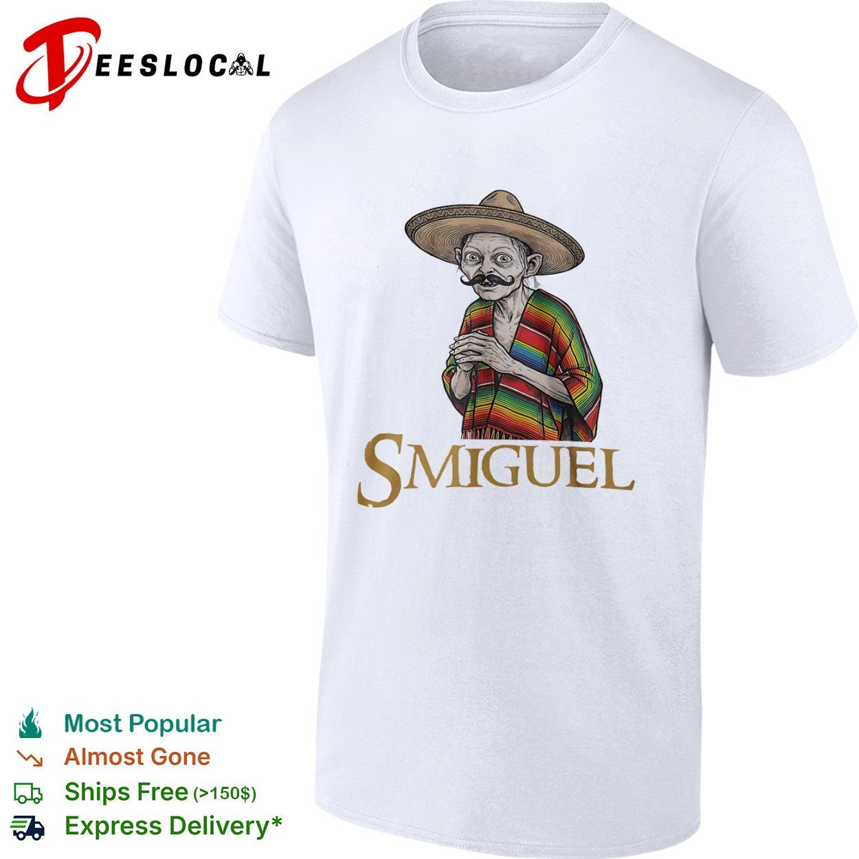 Smiguel Gollum sombrero poncho shirt