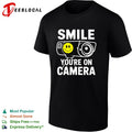Smile you’re on camera security camera with smiley face shirt