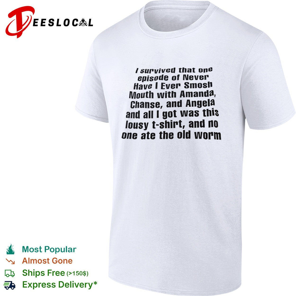 Smosh Never Have I Ever Amanda Chanse Angela I survived that one episode of shirt
