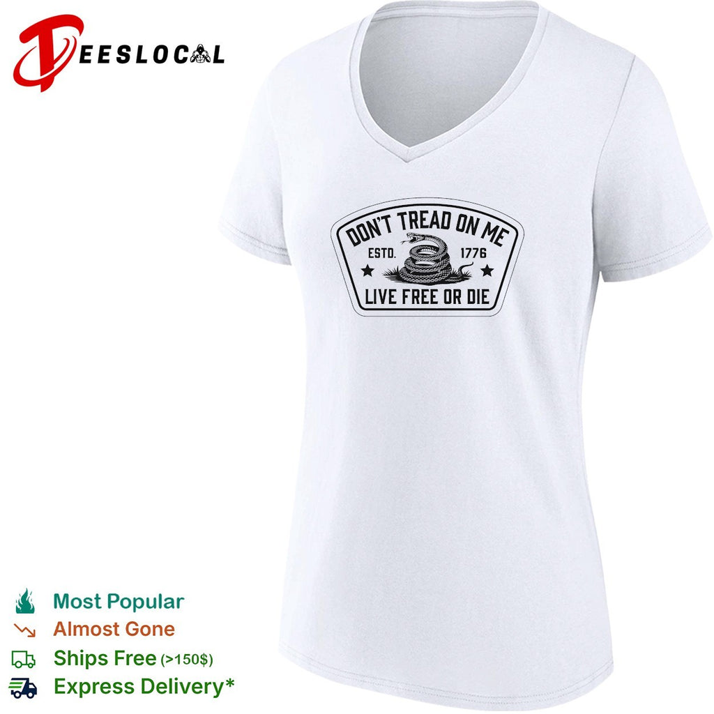 Snake don’t tread on me live free or die 1776 shirt