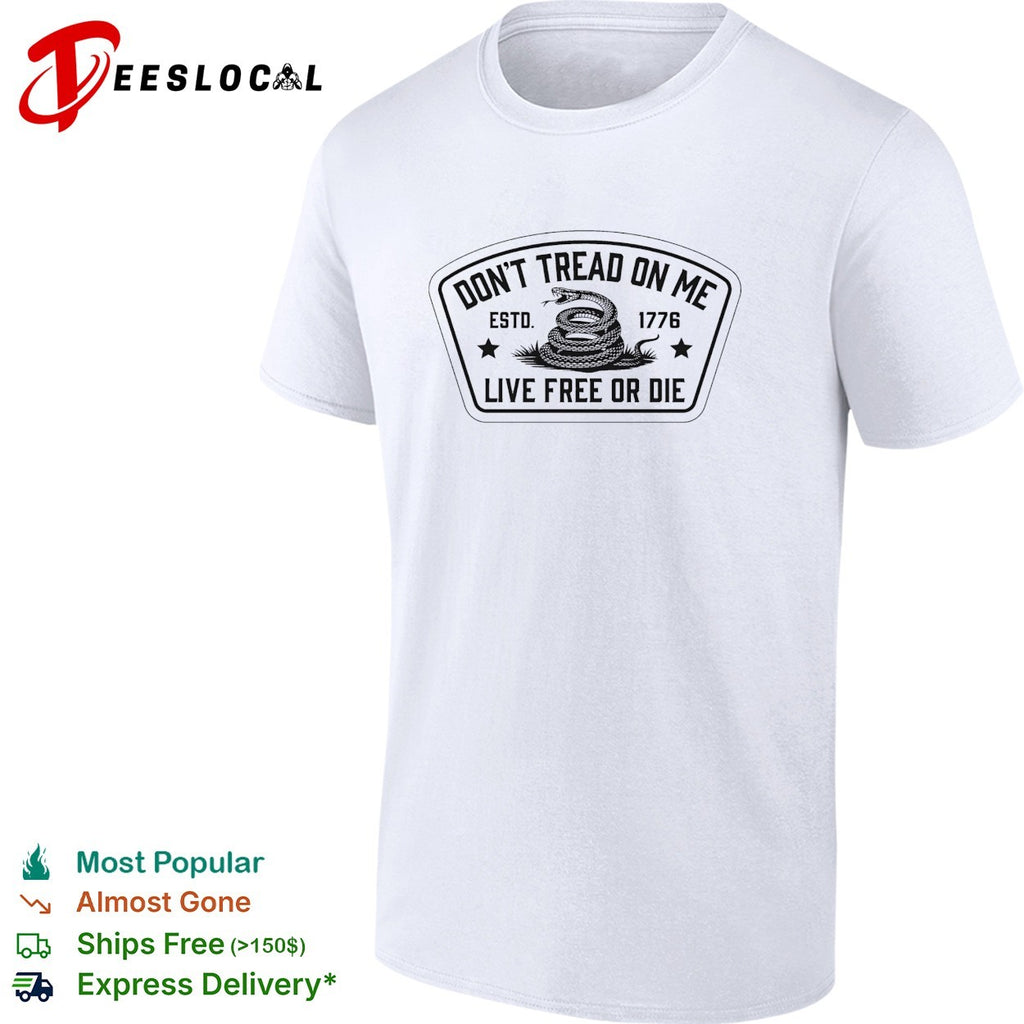 Snake don’t tread on me live free or die 1776 shirt