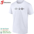 Soccer ball heartbeat EKG lifeline shirt