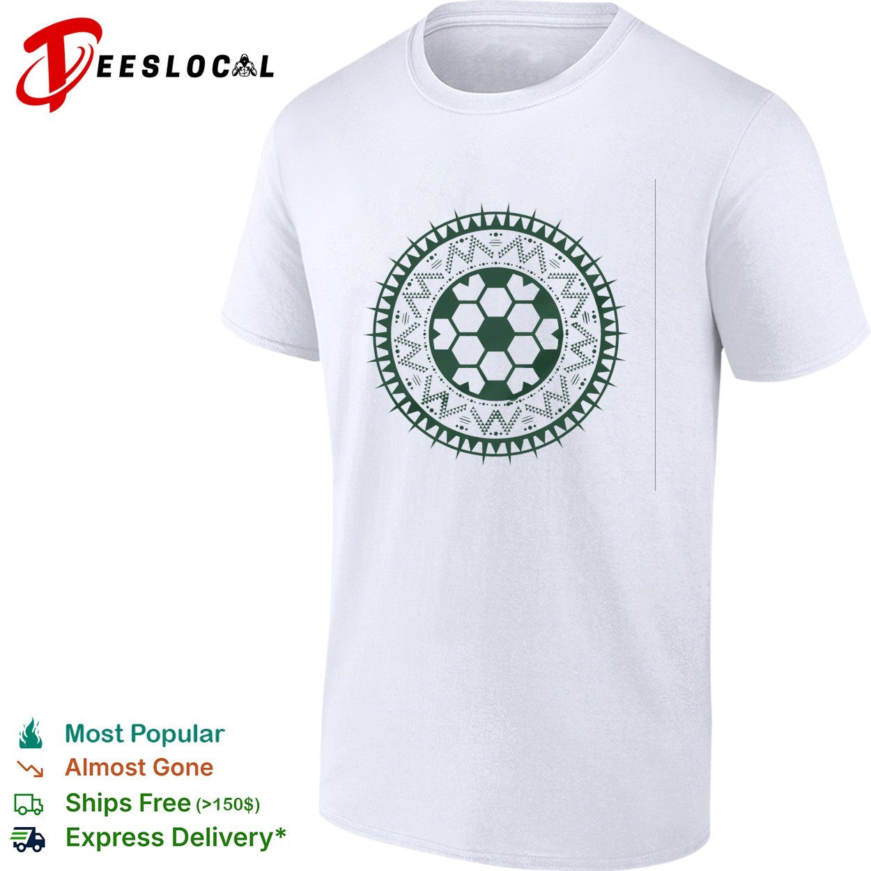 Soccer ball tribal mandala shirt