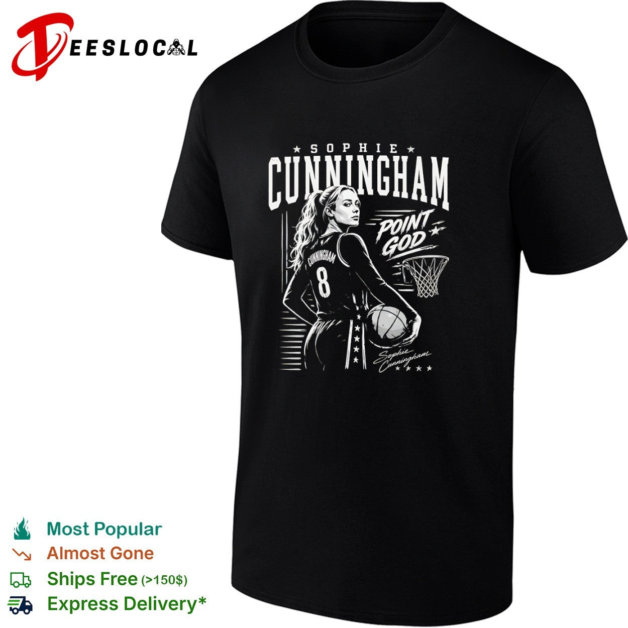 Sophie Cunningham Indiana Fever WNBA Point God shirt