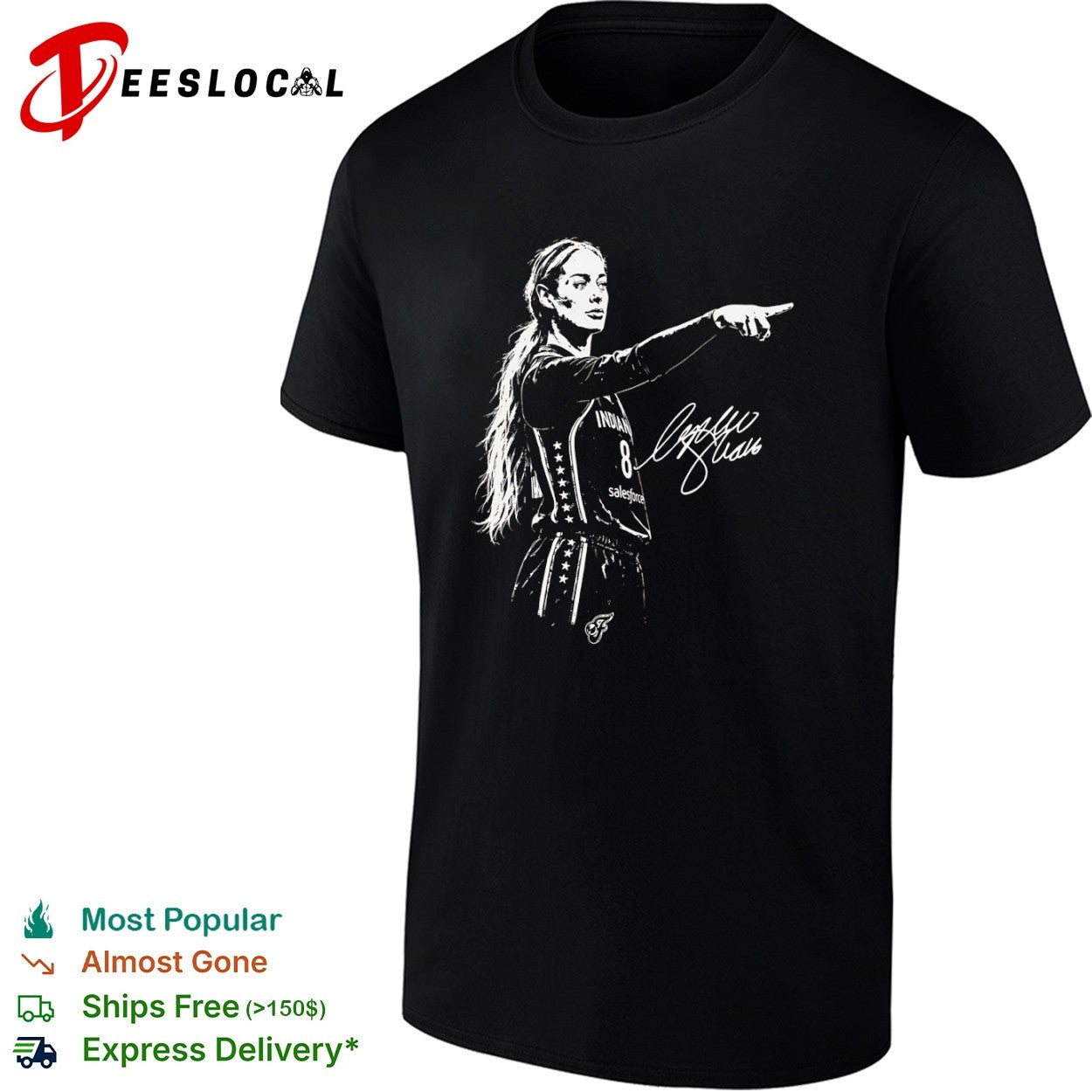 Sophie Cunningham Indiana Fever WNBA signature shirt