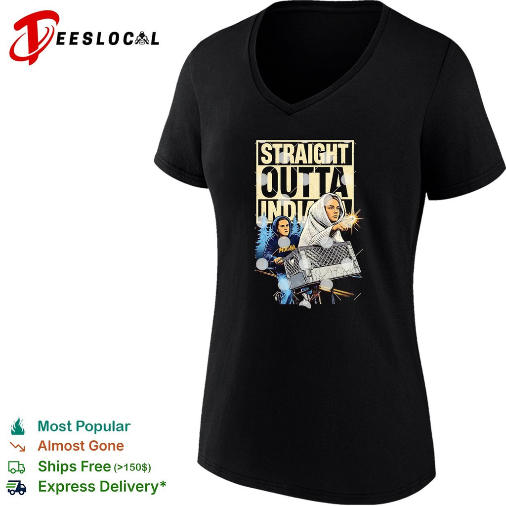 Sophie Cunningham and Caitlin Clark Straight Outta Indiana shirt