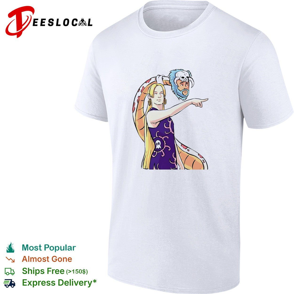 Sophie Cunningham pointing x Boa Hancock shirt