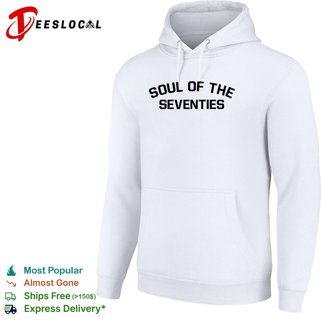 Soul of the Seventies arch text shirt