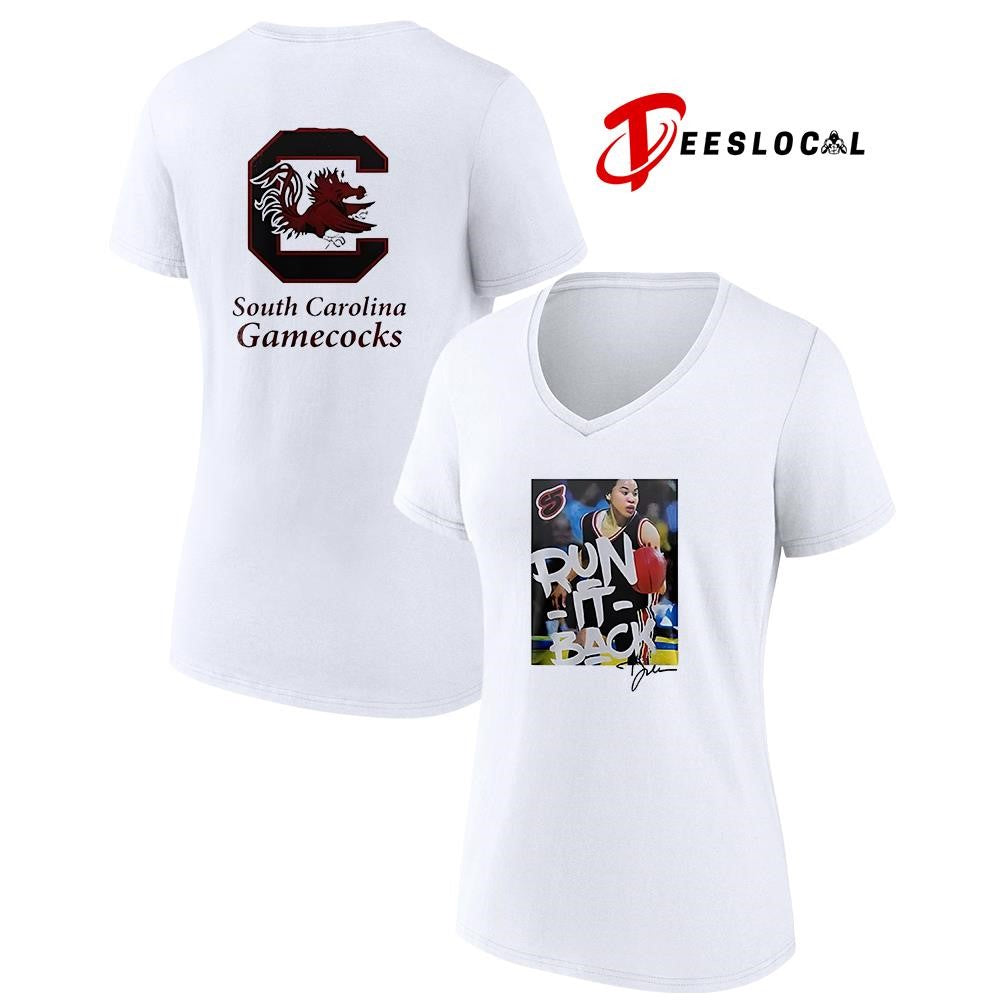 South Carolina Gamecocks run it back graphic signature logo shirt