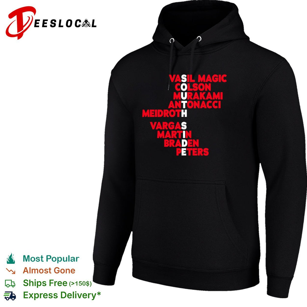 South Side Vasil Magic Colson Murakami Antonacci Meidroth Vargas Martin Braden Peters roster shirt