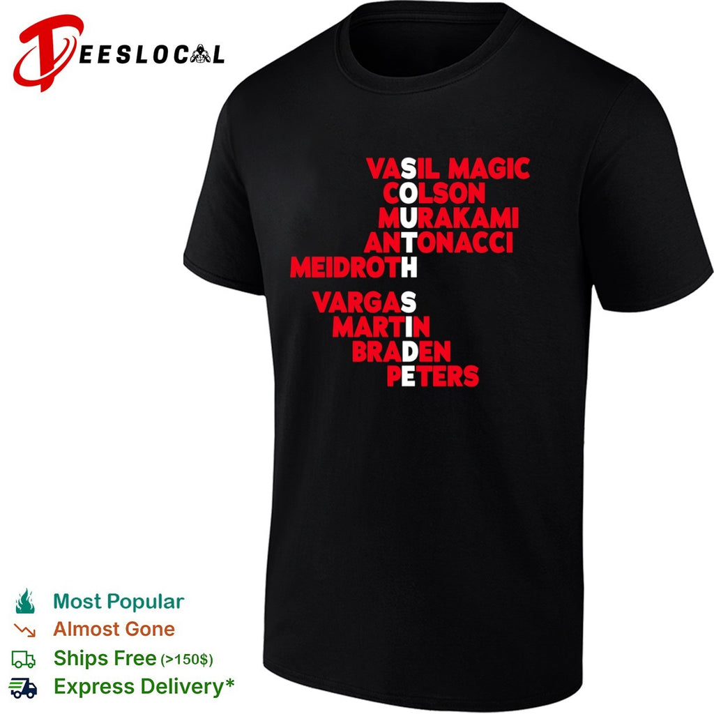 South Side Vasil Magic Colson Murakami Antonacci Meidroth Vargas Martin Braden Peters roster shirt