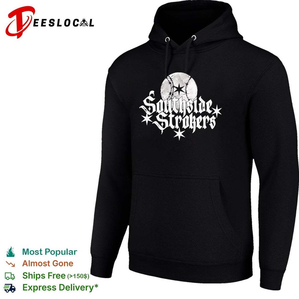 Southside Strokers Chicago Baseball White Star Barbed Wire Shirt