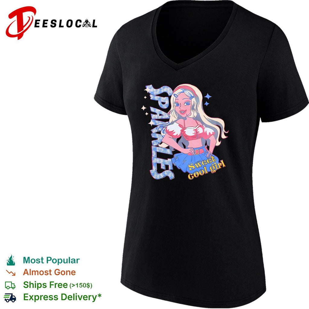 Sparkles Sweet Cool Girl Y2K Aesthetic Retro Cartoon Anime shirt