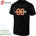 Sports car infinity loop retro racing stripes shirt