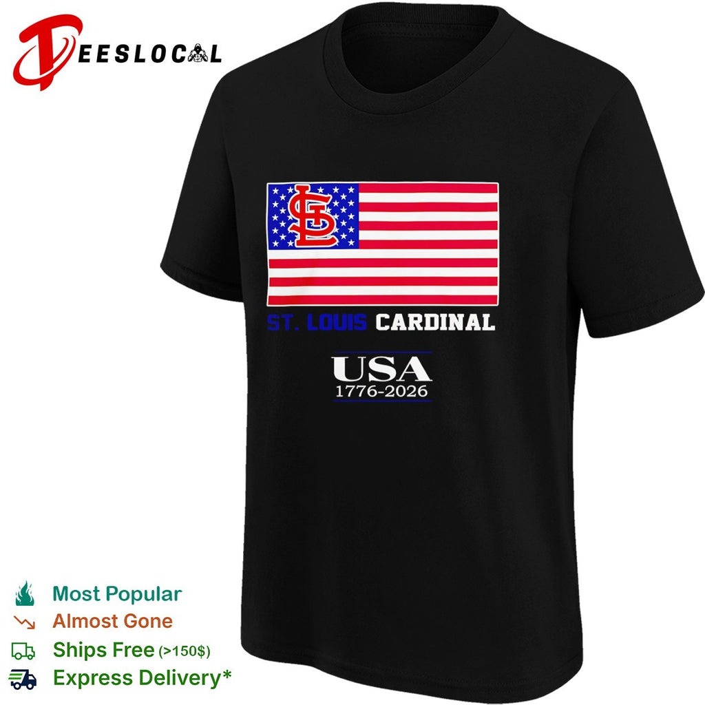 St Louis Cardinal USA 1776 2026 American Flag Sports shirt