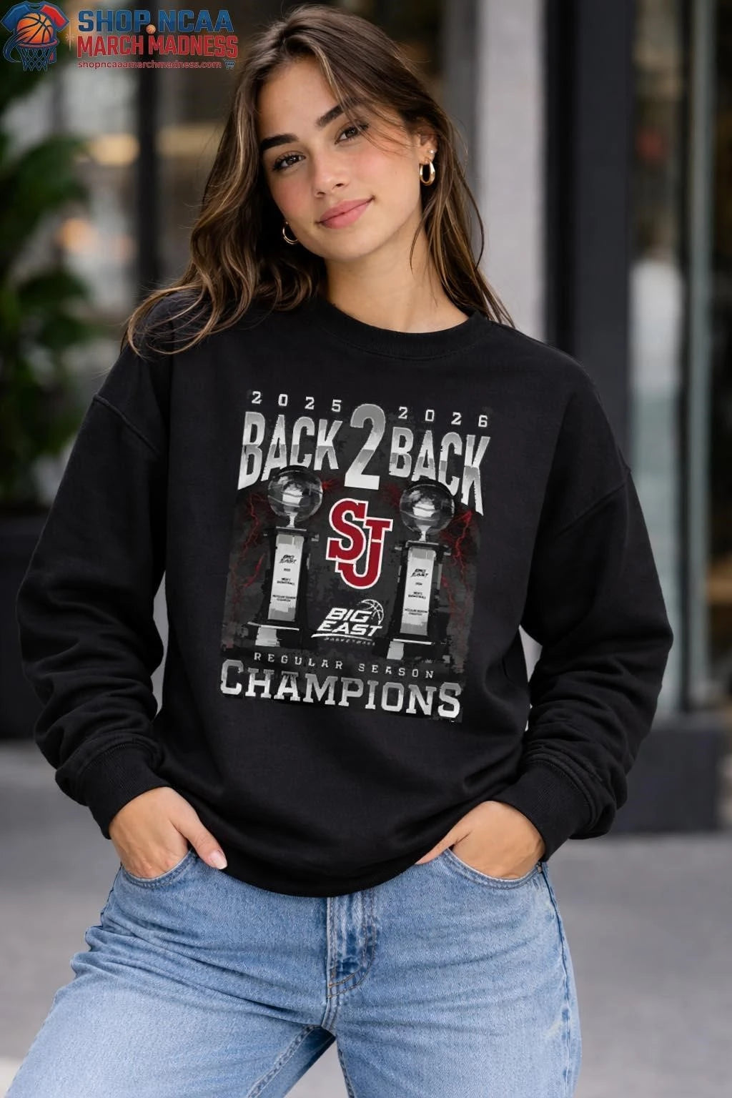 St. John’s University Men’s Basketball Big East Tournament Champions 2026 Back 2 Back Shirt St. John’s University  Shirt