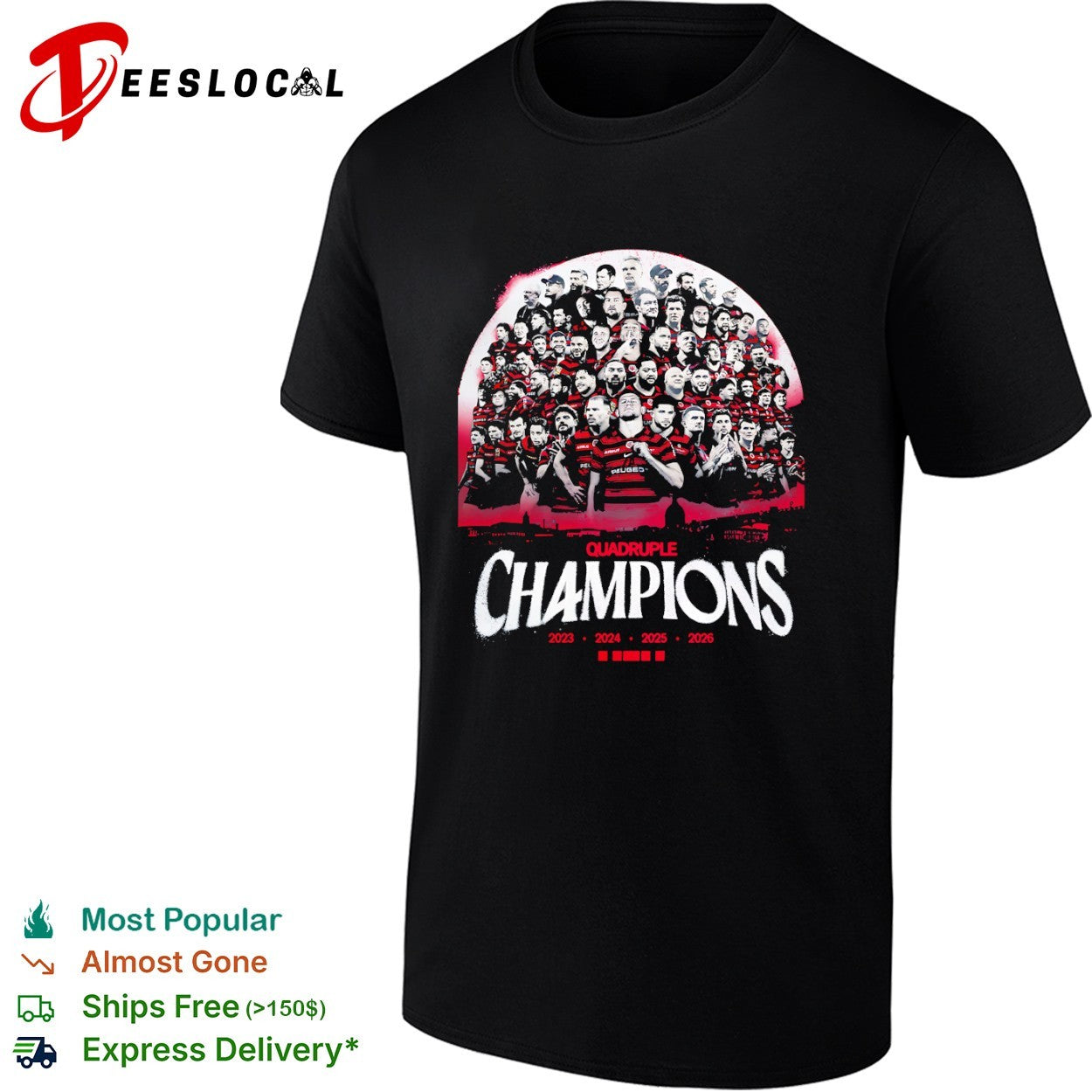 Stade Toulousain Quadruple Champions 2023 2024 2025 2026 Rugby Top 14 Shirt
